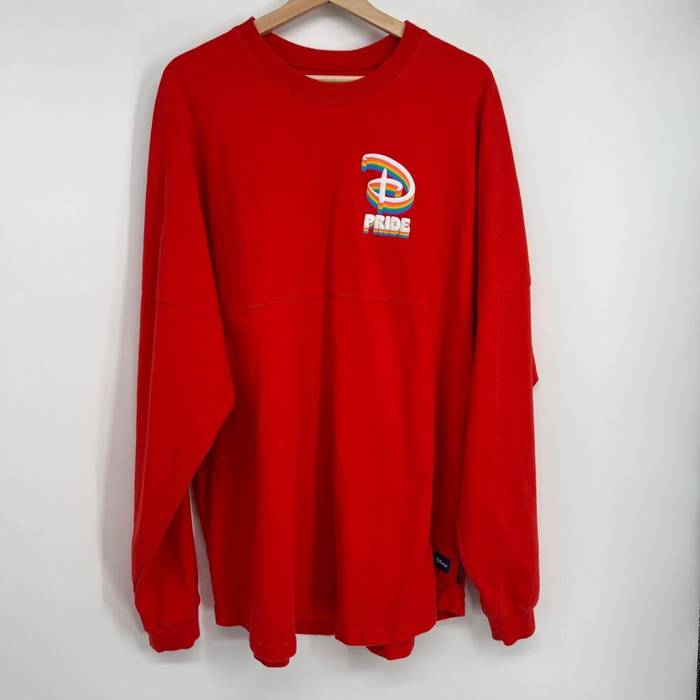 Disney Pride Collection Spirit Jersey Unisex US XXL Red Rainbow LOGO 2025 - Picture 3 of 10